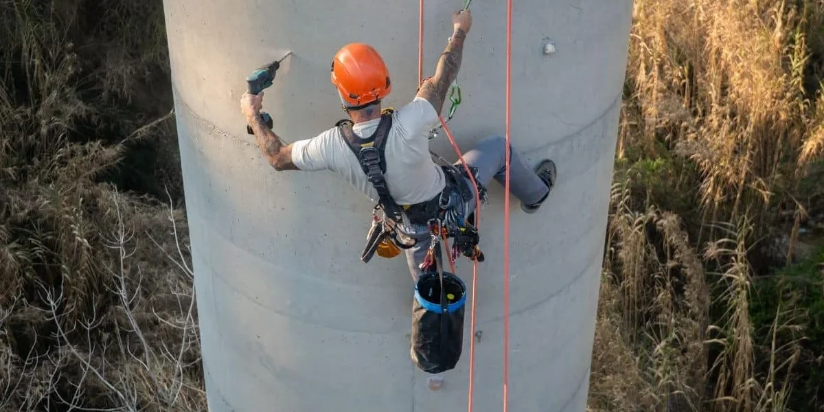 ایمنی کار در ارتفاع در پروژه‌های صنعتی و ساختمانی